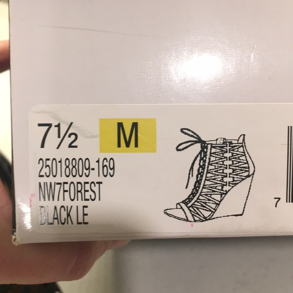 Nine West NW7FOREST  wedge bootie - black - Picture 6 of 6